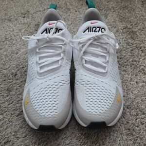 Nike White and Blue Sneakers